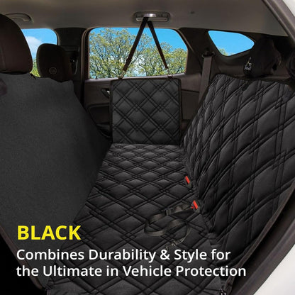 Dog Car Seat Cover, Heavy Duty Dog Seat Cover for Back Seat, Extra Padded Non-Slip Dog Hammock, Water-Resistant Back Seat Protector for Cars Trucks and Suvs (54" W X 58" L)