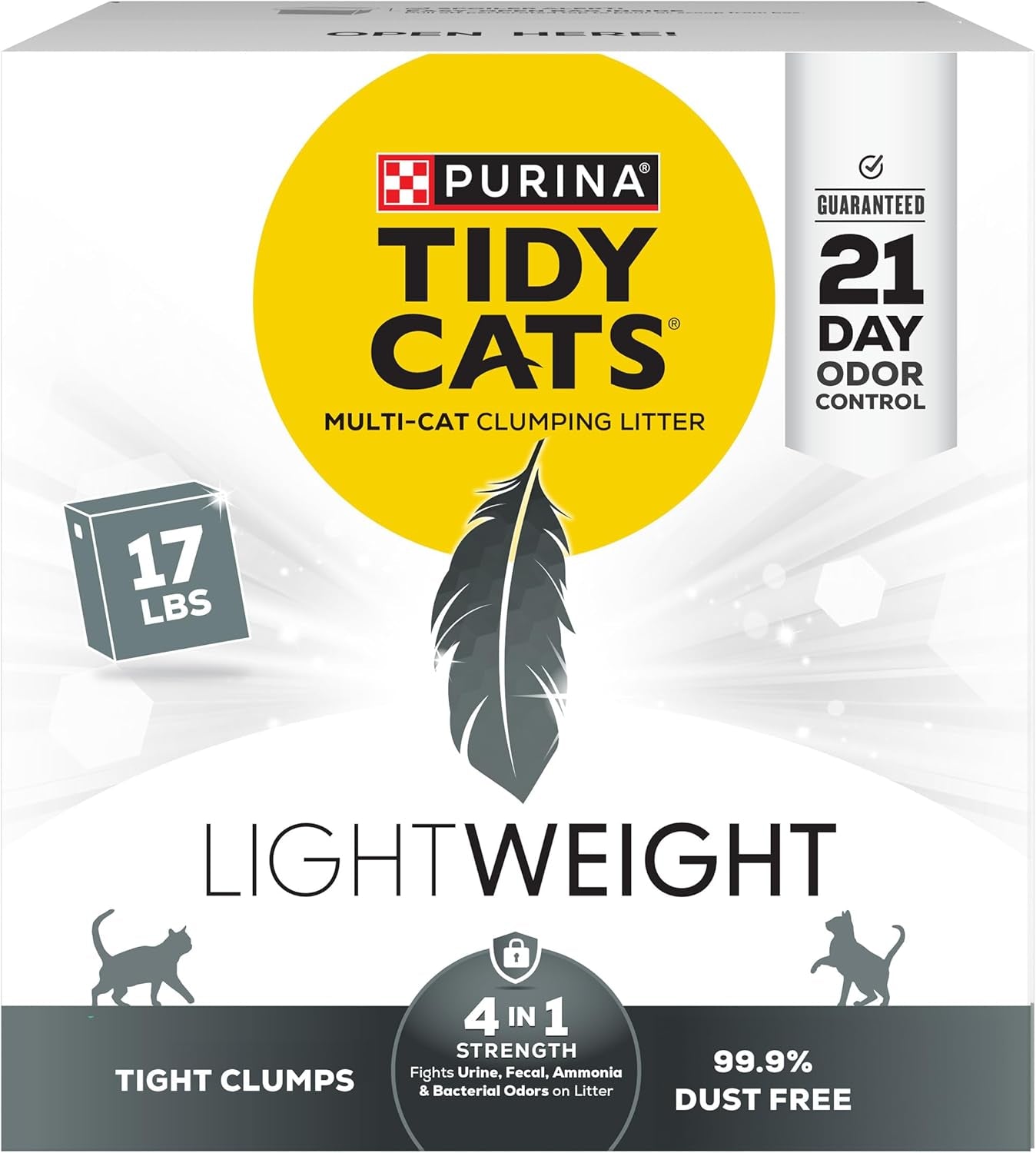 Purina  Lightweight 4-In-1 Strength Clumping Cat Litter